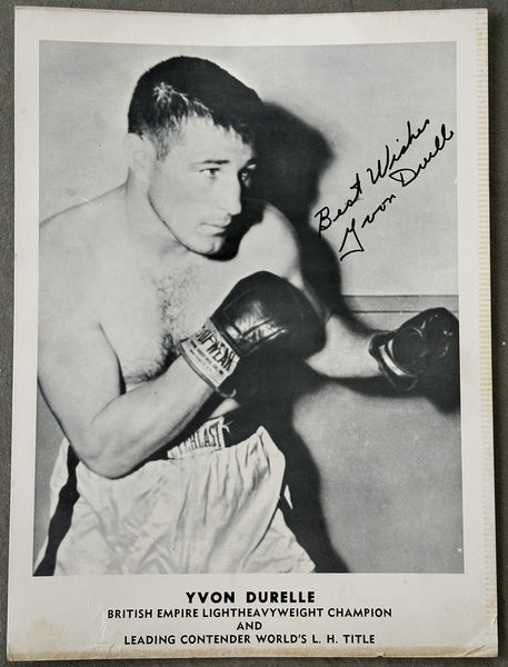 DURELLE, YVON SIGNED PHOTO