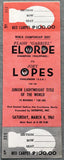 ELORDE, FLASH-JOEY LOPES ON SITE FULL TICKET (1961)