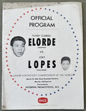 ELORDE, FLASH-JOEY LOPES OFFICIAL PROGRAM (1961)