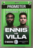 ENNIS, JARON "BOOTS"-ROIMAN VILLA PROMOTER CREDENTIAL (2023)