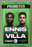 ENNIS, JARON "BOOTS"-ROIMAN VILLA PROMOTER CREDENTIAL (2023)