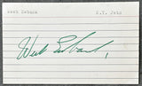 EWBANK, WEEB SIGNED INDEX CARD (JSA)
