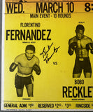 FERNANDEZ, FLORENTINO-BOBO RECKLEY SIGNED ON SITE POSTER (1965-SIGNED BY FERNANDEZ)