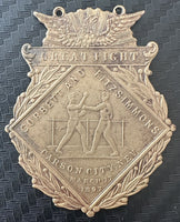 FITZSIMMONS, ROBERT-JAMES J. CORBETT SOUVENIR MEDALLION