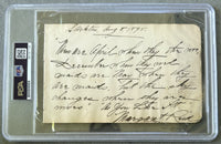 FITZSIMMONS, ROBERT INK SIGNED ALBUM PAGE (1895 AS WORLD MIDDLEWEIGHT CHAMPION-PSA/DNA MINT 9)