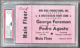 FOREMAN, GEORGE-PEDRO AGOSTO ON SITE FULL TICKET (1977-PSA/DNA-EX-MT 6(MK))