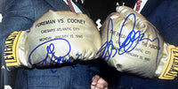 FOREMAN, GEORGE & GERRY COONEY SIGNED PHOTO  (1990-JSA)
