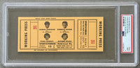 FOREMAN, GEORGE-JON "DINO" DENNIS & ROBERTO DURAN-ALVARO ROJAS ON SITE FULL TICKET (1976-PSA/DNA MINT 9)