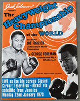 FOREMAN, GEORGE-JOE FRAZIER I CLOSED CIRCUIT PROGRAM (1973)