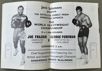 FOREMAN, GEORGE-JOE FRAZIER I CLOSED CIRCUIT PROGRAM (1973)