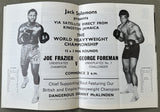 FOREMAN, GEORGE-JOE FRAZIER I CLOSED CIRCUIT PROGRAM (1973)