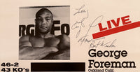 FOREMAN, GEORGE-CHARLIE HOSTETTER SIGNED ON SITE POSTER (1987-SIGNED BY FOREMAN)