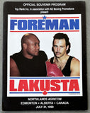 FOREMAN, GEORGE-KEN LAKUSTA OFFICIAL PROGRAM (1990)