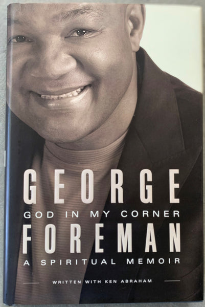 FOREMAN, GEORGE SIGNED BOOK-GOD IN MY CORNER (JSA)