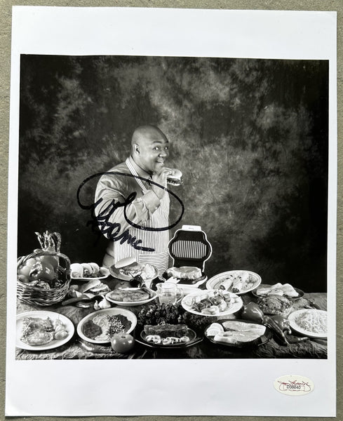 FOREMAN, GEORGE SIGNED ACTION PHOTO (JSA)