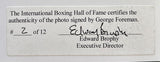 FOREMAN, GEORGE SIGNED PHOTO (BOXING HALL OF FAME AUTHENTICITY)