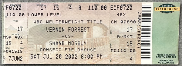 FORREST, VERNON-SHANE MOSLEY II ON SITE FULL TICKET (2002)