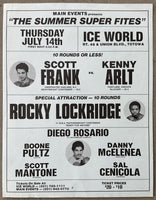FRANK, SCOTT-KENNY ARLT & ROCKY LOCKRIDGE-DANNY CRUZ ON SITE POSTER/BROADSIDE (1983)