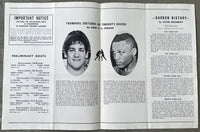 FRAZIER, JOE-OSCAR BONAVENA I OFFICIAL PROGRAM (1966)