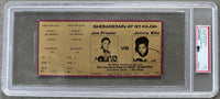 FRAZIER, JOE-JIMMY ELLIS II ON SITE FULL TICKET (1975-PSA/DNA EX 5)