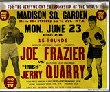 FRAZIER, JOE-JERRY QUARRY I ON SITE POSTER (1969)