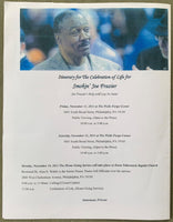FRAZIER, JOE FUNERAL PROGRAM (2011)