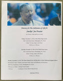 FRAZIER, JOE FUNERAL PROGRAM (2011)