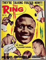 FRAZIER, JOE SIGNED JUNE 1967 RING MAGAZINE (JSA)