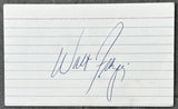FRAZIER, WALT SIGNED INDEX CARD (JSA)