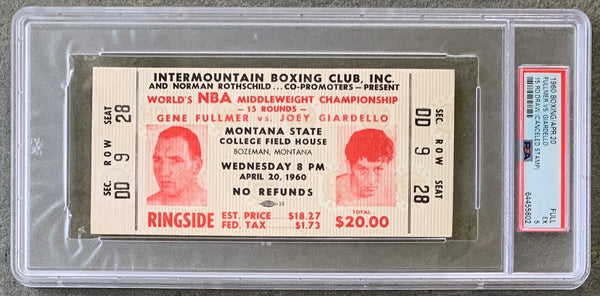 GIARDELLO, JOEY-GENE FULLMER FULL TICKET (1960-PSA/DNA NM 7)