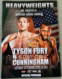 FURY, TYSON-STEVE CUNNINGHAM OFFICIAL PROGRAM (2013)