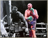 FURY, TYSON SIGNED LARGE FORMAT PHOTO JSA)