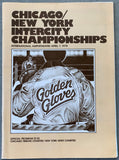 1978 NEW YORK CITY-CHICAGO GOLDEN GLOVES INTERCITY CHAMPIONSHIP PROGRAM (BILLY COSTELLO, DAVEY MOORE, ALEX RAMOS, RENALDO SNIPES)