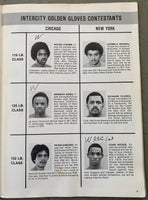 1978 NEW YORK CITY-CHICAGO GOLDEN GLOVES INTERCITY CHAMPIONSHIP PROGRAM (BILLY COSTELLO, DAVEY MOORE, ALEX RAMOS, RENALDO SNIPES)