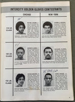 1978 NEW YORK CITY-CHICAGO GOLDEN GLOVES INTERCITY CHAMPIONSHIP PROGRAM (BILLY COSTELLO, DAVEY MOORE, ALEX RAMOS, RENALDO SNIPES)