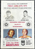 AMERICAN WRESTLING ASSOCIATION PROGRAM (1976-ALI-INOKI, GAGNE-BOCKWINKEL)