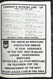 AMERICAN WRESTLING ASSOCIATION PROGRAM (1976-ALI-INOKI, GAGNE-BOCKWINKEL)