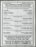GAGNE, GREG & JIM BRUNZELL VS JESSE VENTURA & KEN PATERA OFFICIAL PROGRAM (1983)