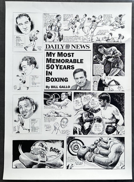 GALLO, BILL MOST MEMORABLE BOXING MOMENTS POSTER