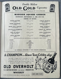 BELLOISE, STEVE-CEFERINO GARCIA OFFICIAL PROGRAM (1940)