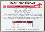 GASTINEAU, MARK SIGNED 1992 BROWN'S BOXING CARD
