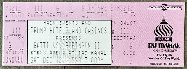GATTI, ARTURO-IVAN ROBINSON II ON SITE FULL TICKET (1998)