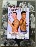 GATTI, ARTURO-MICKY WARD II OFFICIAL PROGRAM (2002-SIGNED BY GATTI & WARD-PSA/DNA)