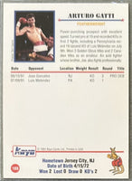 GATTI, ARTURO SIGNED KAYO CARD (1991)
