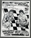 GAVILAN, KID-FITZIE PRUDEN SIGNED OFFICIAL PROGRAM (1952-SIGNED BY GAVILAN)