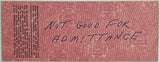 GAVILAN-JOHNNY SAXTON ON SITE FULL DRESSING ROOM TICKET (1954-SAXTON WINS TITLE)