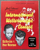 GAVILAN, KID-PETER WATERMAN OFFICIAL PROGRAM (1956)