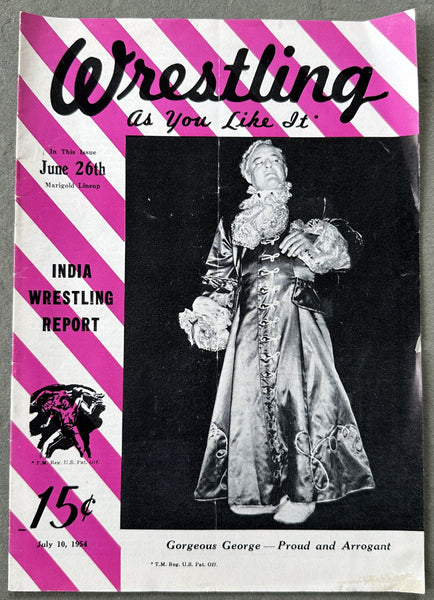 GEORGE, GORGEOUS WRESTLING AS YOU LIKE MAGAZINE (1954)