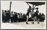 GIBBONS, TOMMY TRAINING CAMP REAL PHOTO POSTCARD LOT OF 8 (1923-PREPARING FOR DEMPSEY)