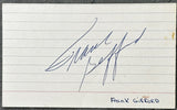 GIFFORD, FRANK SIGNED INDEX CARD (JSA)